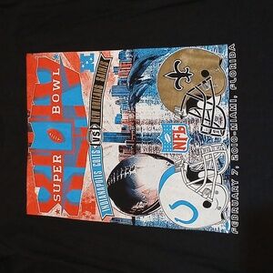 2010 Super Bowl T-Shirt Unisex Sz L